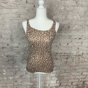 Cheetah print tank top